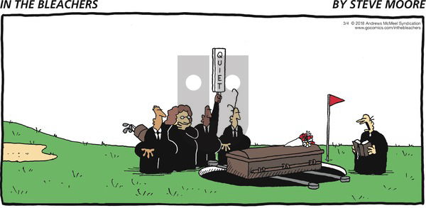 In the Bleachers on Sunday March 4, 2018 Comic Strip