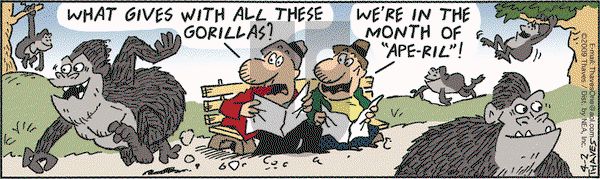 Frank and Ernest on Thursday April 2, 2009 Comic Strip