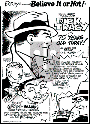 Ripley's Believe It or Not on Wednesday October 4, 2006 Comic Strip