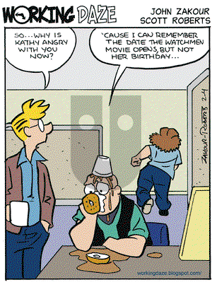 Working Daze on Wednesday February 4, 2009 Comic Strip