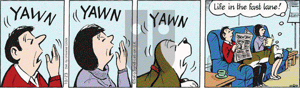 Fred Basset on Friday October 23, 2015 Comic Strip