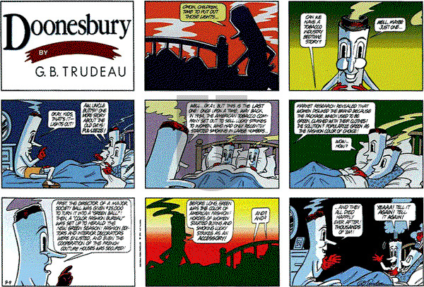 Doonesbury on Sunday September 9, 1990 Comic Strip