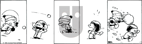 Calvin and Hobbes - Thursday January 4, 1990 Comic Strip