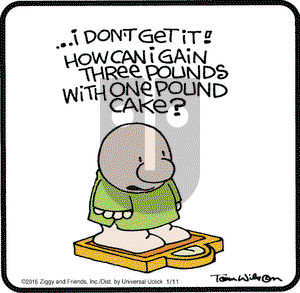 Ziggy on Monday January 11, 2016 Comic Strip
