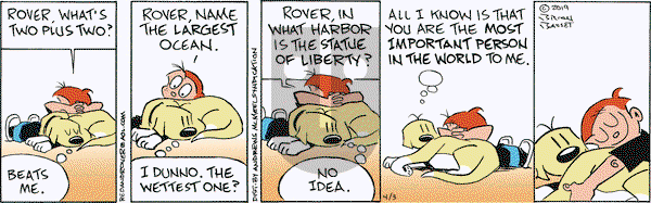 Red and Rover on Wednesday April 3, 2019 Comic Strip