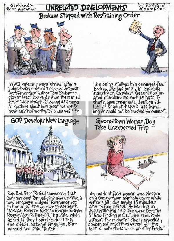 Richard's Poor Almanac on Sunday May 24, 2015 Comic Strip