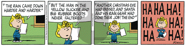 Peanuts on Saturday December 20, 2025 Comic Strip