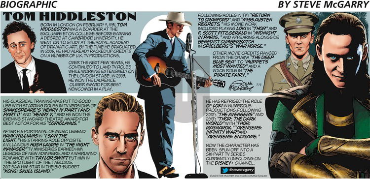 Biographic on Sunday July 4, 2021 Comic Strip