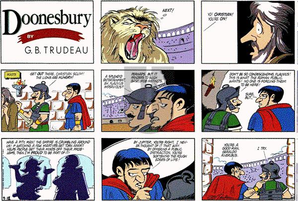 Doonesbury on Sunday July 12, 1992 Comic Strip