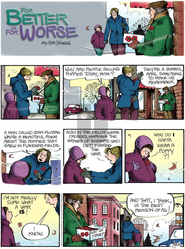 For Better or For Worse - Sunday November 9, 1997 Comic Strip