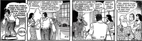 Alley Oop on Sunday February 16, 1975 Comic Strip