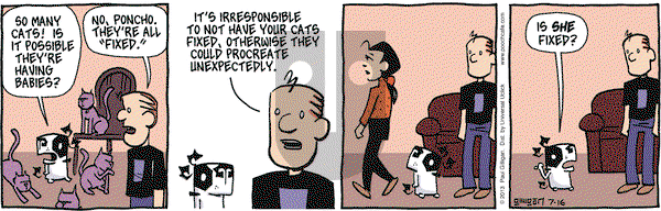Pooch Cafe on Tuesday July 16, 2013 Comic Strip