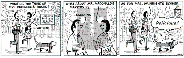 Fred Basset on Saturday October 9, 2004 Comic Strip