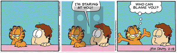 Garfield on Saturday February 19, 2005 Comic Strip