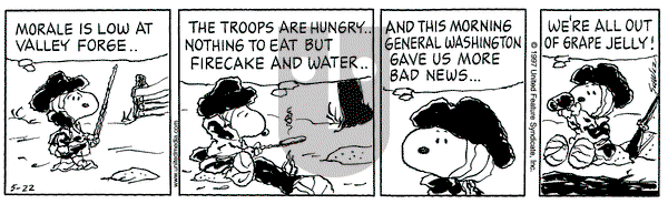 Peanuts on Thursday May 22, 1997 Comic Strip