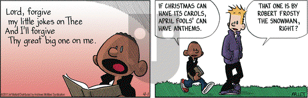 Frazz on Saturday April 1, 2017 Comic Strip