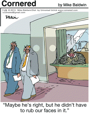 Cornered on Monday July 29, 2013 Comic Strip