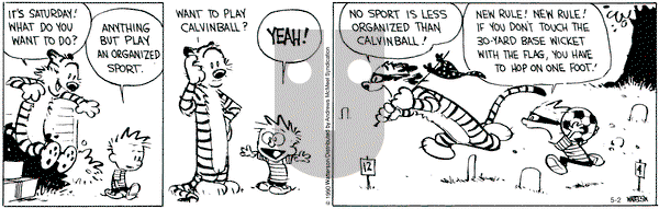Calvin and Hobbes - Saturday May 2, 2020 Comic Strip