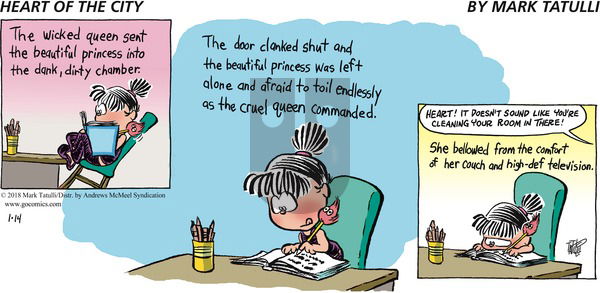 Heart of the City on Sunday January 14, 2018 Comic Strip