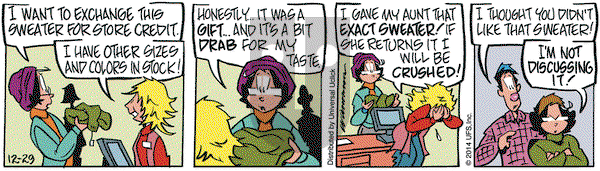 Rose is Rose on Monday December 29, 2014 Comic Strip