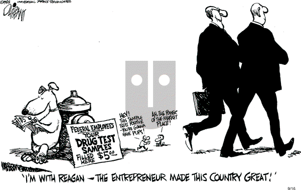 Pat Oliphant - Tuesday September 16, 1986 Comic Strip