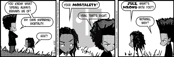 The Boondocks on Thursday November 24, 2011 Comic Strip