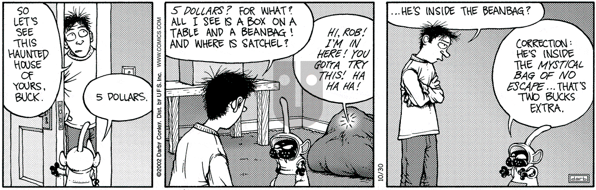Get Fuzzy - Wednesday October 30, 2002 Comic Strip