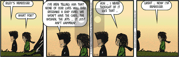 The Boondocks on Saturday February 16, 2002 Comic Strip