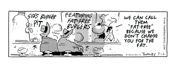 Frank and Ernest on Tuesday July 12, 1994 Comic Strip
