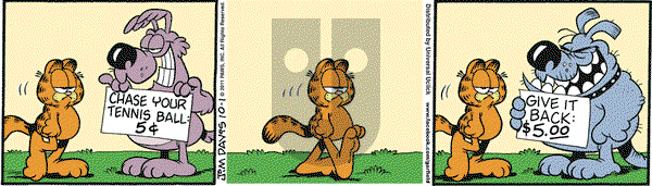 Garfield on Saturday October 1, 2011 Comic Strip