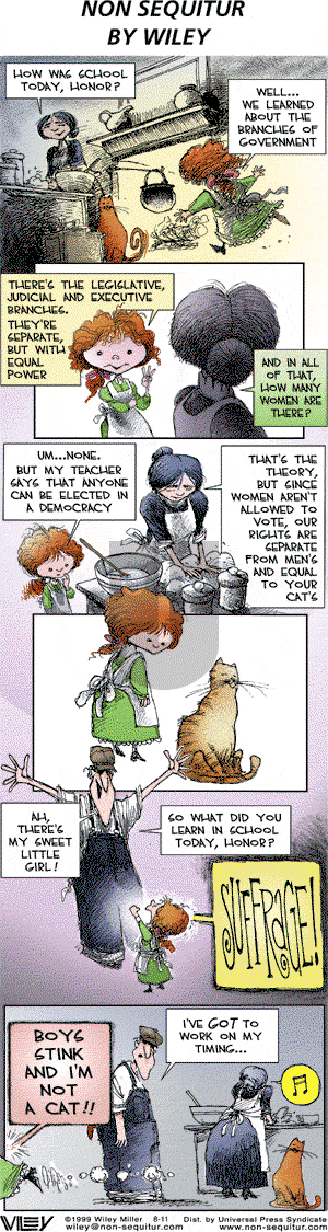 Non Sequitur on Sunday August 11, 2002 Comic Strip