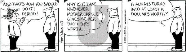 The Born Loser on Thursday November 3, 2005 Comic Strip