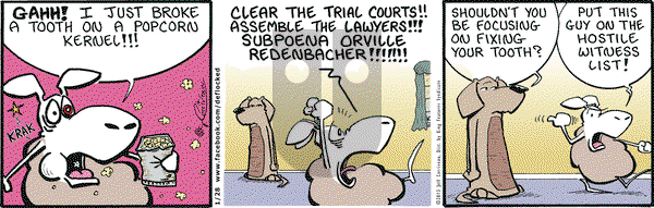 DeFlocked on Monday January 28, 2013 Comic Strip