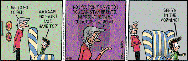 Grand Avenue on Friday April 25, 2014 Comic Strip