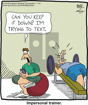 In the Bleachers on Tuesday January 16, 2018 Comic Strip