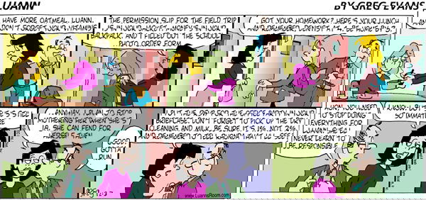 Luann on Sunday December 3, 2000 Comic Strip