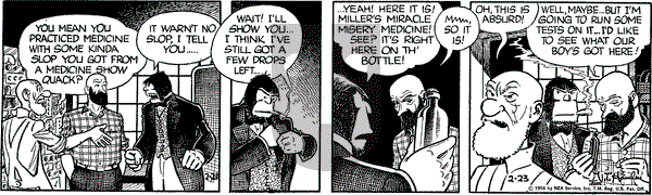 Alley Oop on Thursday February 23, 1956 Comic Strip