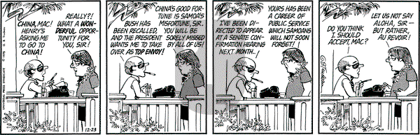 Doonesbury on Tuesday December 23, 1975 Comic Strip