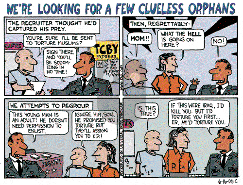 Ted Rall on Monday June 20, 2005 Comic Strip