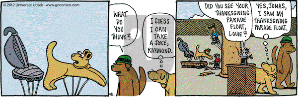 Overboard on Wednesday November 21, 2012 Comic Strip