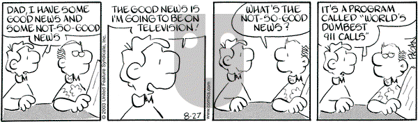 Drabble on Tuesday October 21, 2003 Comic Strip