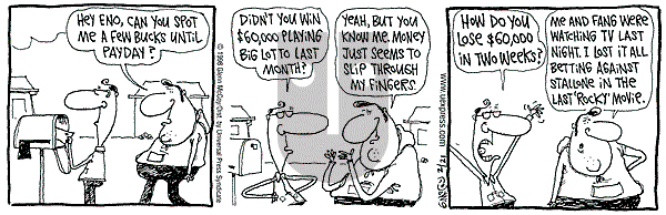 The Duplex on Saturday February 21, 1998 Comic Strip