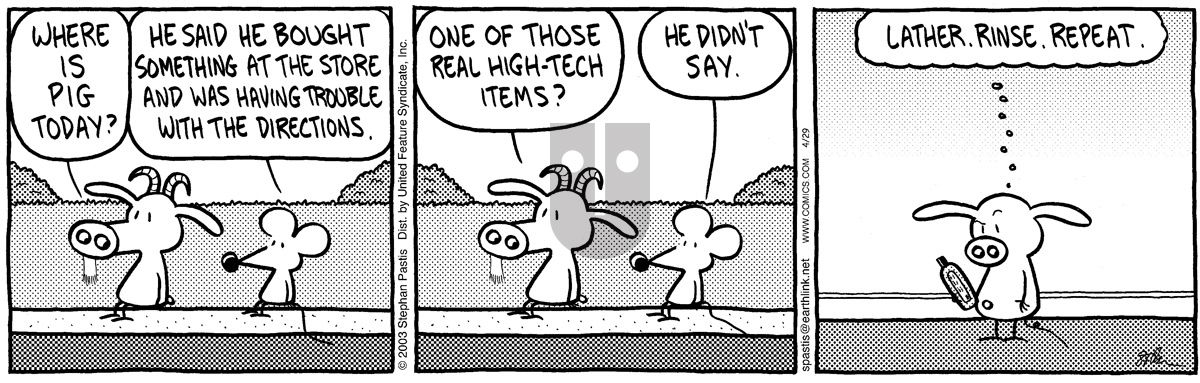 Pearls Before Swine - Tuesday April 29, 2003 Comic Strip