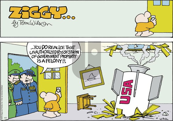 Ziggy on Sunday April 21, 2019 Comic Strip