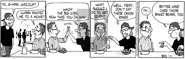 Luann on Tuesday November 6, 2001 Comic Strip