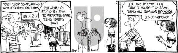 The Buckets on Saturday September 2, 2006 Comic Strip