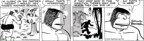 Alley Oop on Friday December 26, 1997 Comic Strip