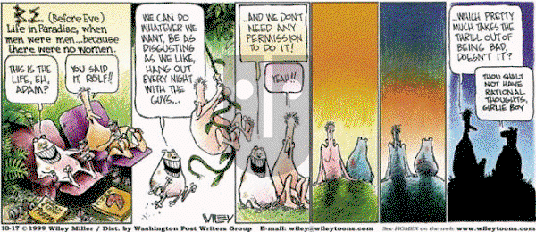 Non Sequitur on Sunday October 17, 1999 Comic Strip