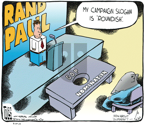 Tom Toles on Friday April 10, 2015 Comic Strip
