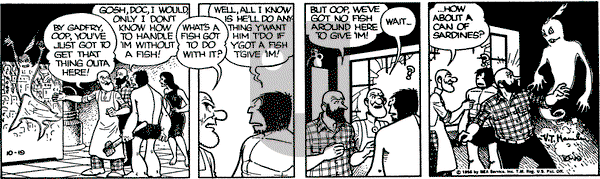 Alley Oop on Friday October 19, 1956 Comic Strip